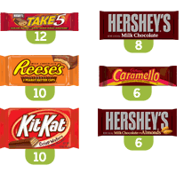 Hershey's Chocolate MAX Assortment - 52 count with 12 Take 5 Bars, 8 Hershey's Milk Chocolate, 10 Kit Kat Bars, 6 Caramello Bars, 10 Reese's Peanut Butter Cups, 6 Hershey's with Almonds